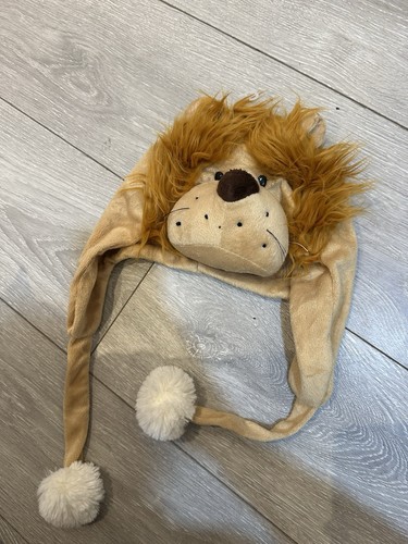 Plush lion hat cosplay costume - plush,