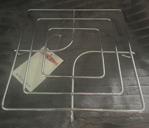 Chrome square trivet heat - square, or