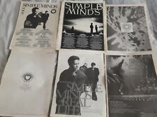SIMPLE MINDS original advert / small poster SEE THE LIGHTS real life LIVE TOUR +