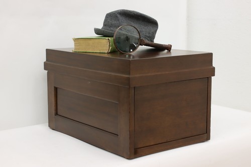 Mahogany antique desktop file - antique,