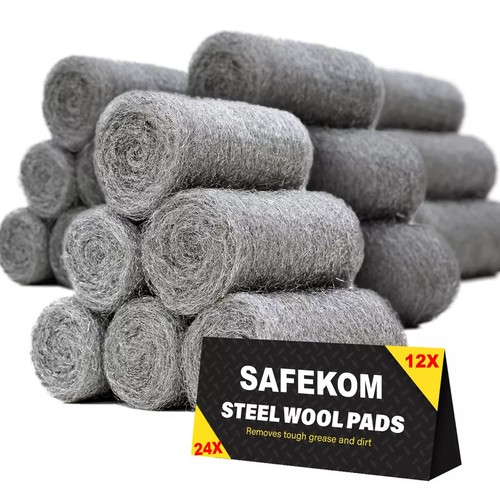 24p steel wire wool pads - wool,