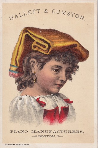Victorian trade card hallett - trade,