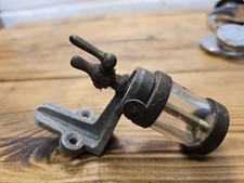 Vintage Classic Car Brass & Glass Mechanical Fuel Filter With Flow Regulator