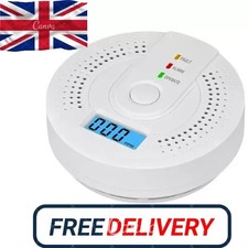 Carbon Monoxide Detector Warning Alarm Sensor LED Digital Battery Powered