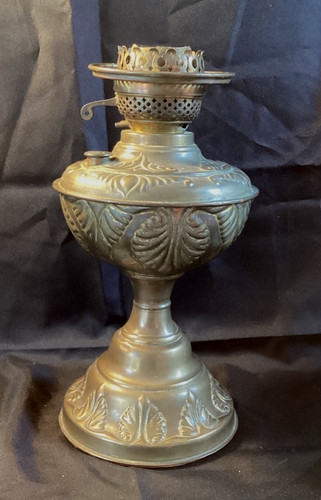 Vintage brass oil - vintage, lamp