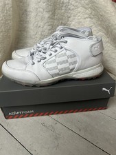 PUMA Men's Proadapt Mid Golf Shoes White With Leather Uppers,waterproof UK 9.5