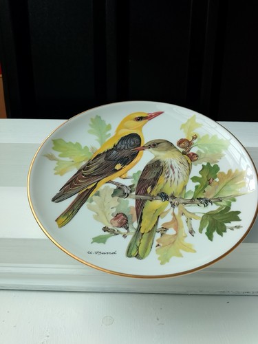 Decorative plate bird theme - decorative,