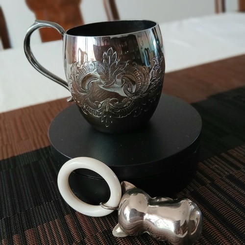 1953 ornate christening cup - christening,