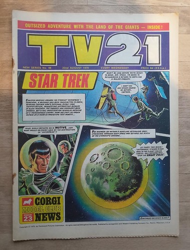 Tv21 comic from 1970 - from,