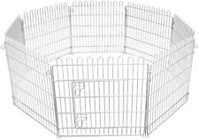 Dog Pet Pen 8 Panel Puppy Rabbit Metal Playpen Run Cage Foldable Fence Enclosure