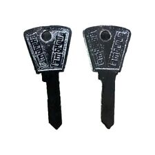 Pair Lambretta Ignition Tool Box Steering Lock BLANK KEY - CHROME FREE POST.