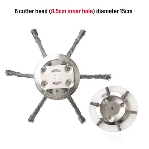Grass strimmer head trimmer - 6"grass,