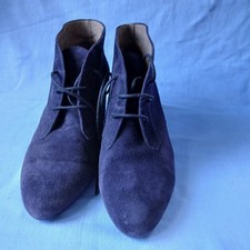 Cost £150!   Smart black suede leather lace-up boots by Gabor UK  size 6