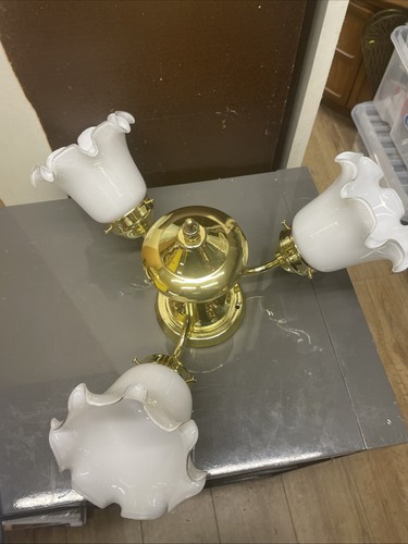 Vintage brass ceiling - ceiling, light