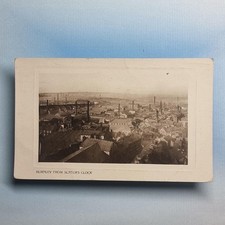 Burnley Postcard C1910 Real Photo Lancashire Industry  Salters Clock View