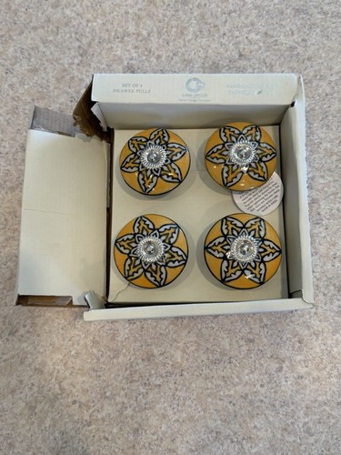 Hand painted drawer knobs - hand,