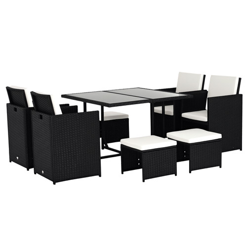 Outsunny seater cube rattan - outsunny,