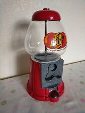 JELLY BELLY Classic Small Size Red Gumball Machine Metal Base with Glass Bowl