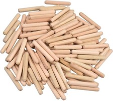 HARDWOOD DOWELS 6mm 8mm 10mm 12mm Wooden Beechwood Chamfered Fluted Pin Wood !!!