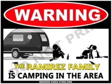 Personalized Camping Sign The