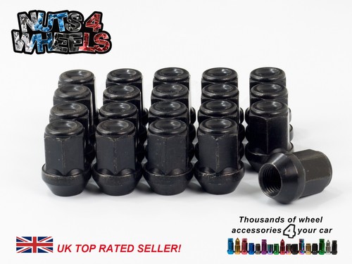 Black alloy wheel nuts - wheel,