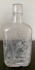 Vintage Clear Whiskey Bottle