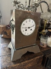 Antique/Vintage French Copper Mantle Clock by W B K & FILS Paris.Untested 