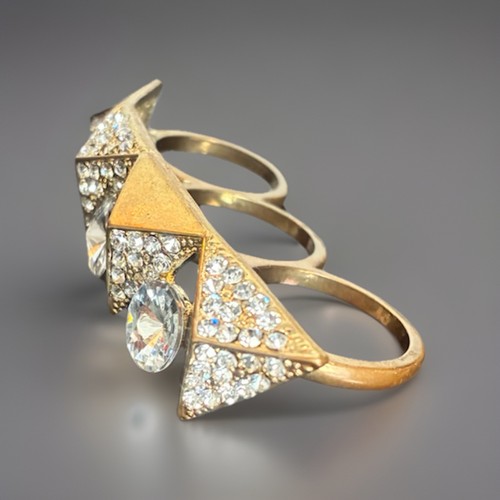 Blood gold tone knuckle - blood,
