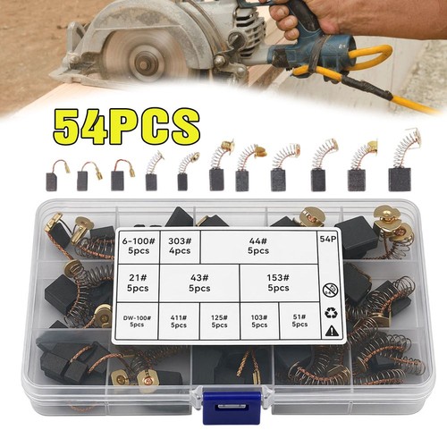 54pcs carbon brushes sizes - 54pcs,