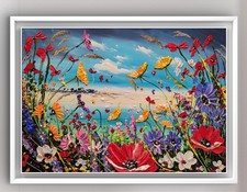 ORIGINAL  FLOWER ACRYLIC OIL