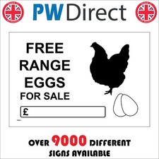 SIGN Free Range Eggs For Sale