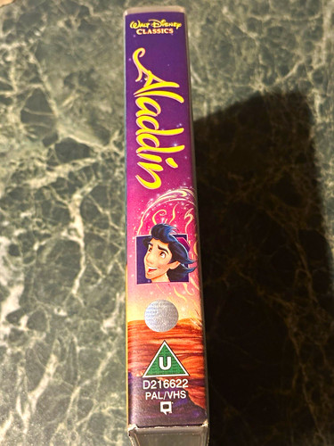 Walt disney home video aladdin - walt,