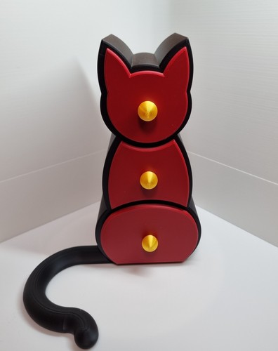 Cat trinket drawers 3d - trinket,