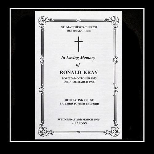Ron ronnie ronald kray - ron,