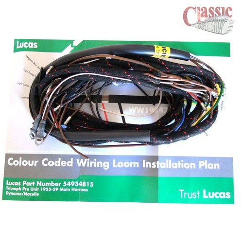 Lucas main wiring - wiring, loom