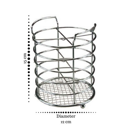 Chrome cutlery drainer utensil - drainer,