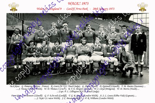 Wales 1973 rugby team - wales,