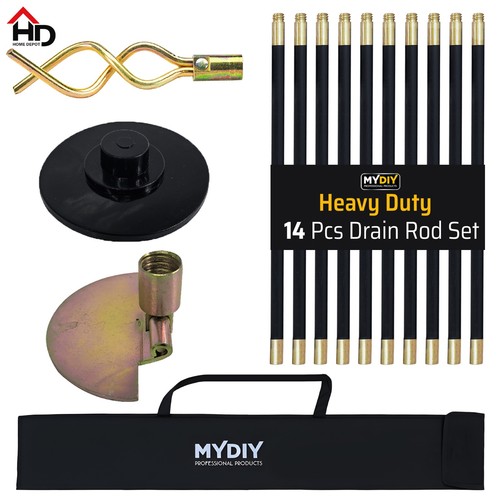 Drain rod set pcs - drain, cleaning