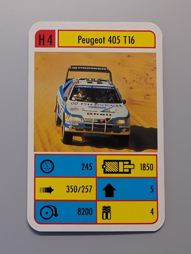 Peugeot 405 t16 single card - single,