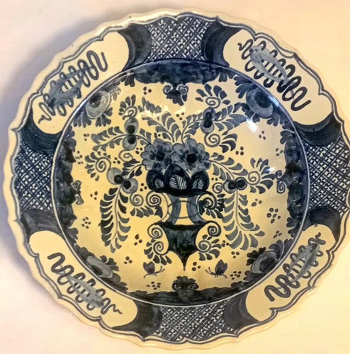 Vintage dutch delft - vintage, blue