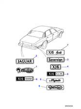 Jaguar Genuine Emblem Badge