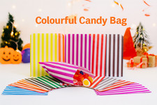 Candy Stripe Paper Bags Party Wedding Cake Sweet Treat Pick & Mix Gift Shop Bag