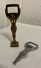 2 X Vintage Brass Nude Naked