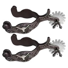 Western Black Steel Spurs -