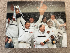 Leicestershire CCC Championship 1996 - Excellent Signed Photograph -Phil Simmons