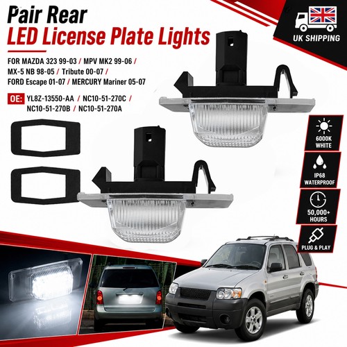 Led license number - 2x, plate