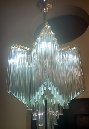 Venini style chandelier murano - venini,