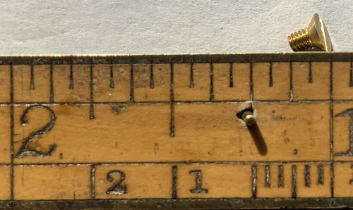 Brass flat headed slotted - flat,