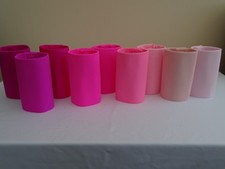 Freestyle disco dance costumes - 3", 4" or 6" pony tail cones/wraps-pinks 