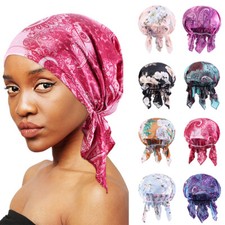 Ruffle Beanie Scarf Turban Hat